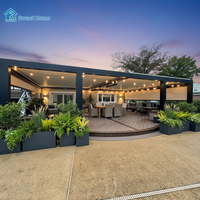 Pergola Bioclimatique Motorisée en Aluminium de Luxe Sweet Home, Moderne, Étanche, pour Jardin, Terrasse et Espaces de Loisirs Extérieurs