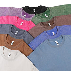 เสื้อยืดคอตตอนคุณภาพสูง 240 กรัม หนัก ทนทาน สไตล์วินเทจ ล้างสีแบบแอซิดวอช พิมพ์โลโก้ตามสั่ง เสื้อผ้าสตรีทแวร์ทรงโอเวอร์ไซส์ สำหรับผู้ชาย - Product Image 4