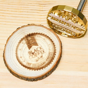 Custom Logo Branding Iron Stamping Brass Mold Wood <b>Stamps</b> <b>Leather</b> <b>Stamps</b> Brass Branding Iron 1 Inch for Gift - Product Image 2