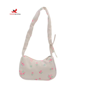 Nuevo Diseño Exclusivo: Bolso Floral de Gran Capacidad para Hombro, Estilo Otoñal Plisado, con Cordón, Dulce y Elegante, GZ RTS, Pedido Mixto al por Mayor - Product Image 1
