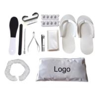 Ensemble de serviettes jetables pour pédicure et manucure, kits de pédicure jetables pour salon de beauté, votre LOGO