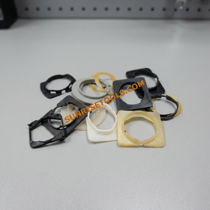 Moules ronds en plastique pour la création de bijoux, outils de bricolage, supports de bagues, couleurs blanc, noir, jaune, gris - SUNTOOLS/STIPL - Product Image 4