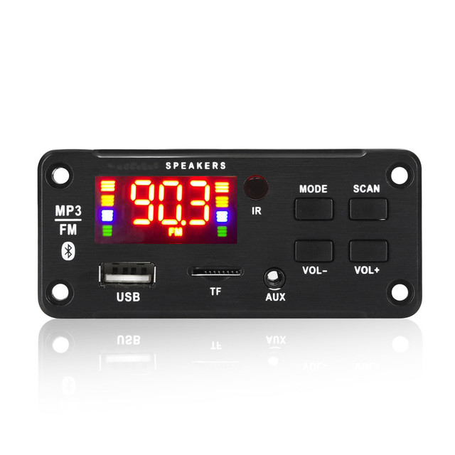 12V 50W Ble5.0 Decoding Board Module Wireless Car USB Mp3 Player Ble TF Card Slot / FM / Remote