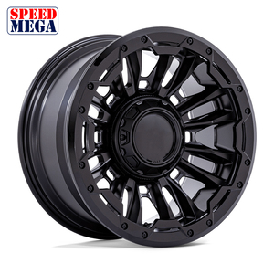 ล้อแม็กซ์สีดำด้านแบบเว้าลึก ดีไซน์ Y Split Spoke พร้อมวงแหวนล็อคแบบ Simulated Beadlock สำหรับรถออฟโรด - Product Image 1