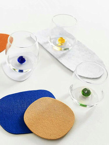 Vaso de Vidrio de Borosilicato Soplado a Mano, Nuevo Diseño, Resistente a Altas Temperaturas, Apto para Lavavajillas y Microondas, Vaso para Jugo Clásico - Product Image 3