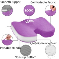 Coussin de siège pour chaise de bureau siège de voiture soutien lombaire et dorsal oreiller en mousse à mémoire coussin coccyx pour coccyx coccyx