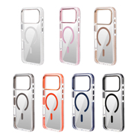 Étui de téléphone magnétique Yuzhi en TPU+PC avec protection de l'appareil photo, antichoc, étanche, compatible avec la charge sans fil pour la série 17