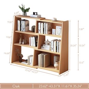 Estantería extensible de madera de bambú JQ, <span class=keywords><strong>escalera</strong></span> de 3 niveles, estantería corta baja para espacios pequeños o esquinas - Product Image 2