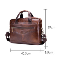 Sac à bandoulière pour homme, sac à main léger en cuir pour ordinateur portable