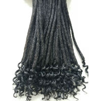 Extensions de dreadlocks Jiffy Wholesale Goddess, 100% cheveux humains, tissage simple au crochet, bouclés afro crépus pour femmes