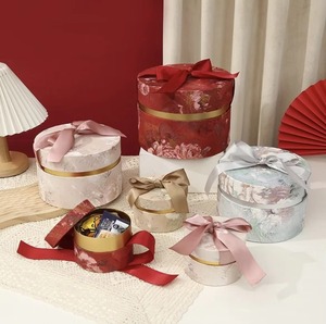 Tùy chỉnh cao cấp sơn dầu Vòng Wedding <span class=keywords><strong>Favor</strong></span> Box Wedding kẹo hộp-bowknot Thiết kế băng cho kẹo/quà tặng bao bì - Product Image 2