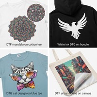 Impresora DTF de Alta Gama con 8 Cabezales de Impresión I3200 de 608K y 600mm, Impresión a Todo Color de 13 Colores para Negocios de Personalización de Telas
