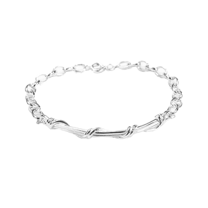 Handmade Vintage Christian 925 Sterling Silver Braided Chain Bracelet <b>Bangles</b> for Women Luxury Jewelry Gift Party Wholesale - Product Image 1