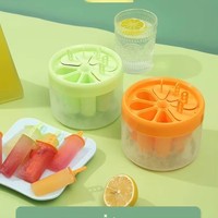 Moule à glaces DIY sans BPA, 8 cavités rondes, avec poignée anti-goutte, outil portable pour glaces maison pour les tout-petits