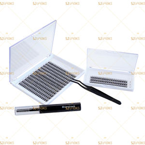 Профессиональный набор для увеличения объема ресниц с тепловым соединением 40P, 500 + Многоразовые кластеры и одинарные расширители для салона - Product Image 2