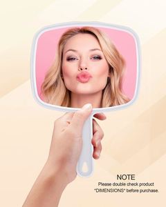 Hot Sales Wholesales Custom Large Square Handheld Cosmetic Desktop <b>Mirror</b> Single Side Silver Finish Customizable Color Logo - Product Image 2