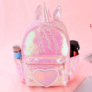 Grande Fermeture Éclair Licorne Cartable Teenager Hologramme Coeur Amour Sac À Dos Pour École Voyage Sac - Product Image 6