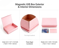 Boîte cadeau magnétique avec carte de vœux, boîte en carton rigide pour Noël, anniversaire, bijoux, cosmétiques, emballage de cadeaux de mariage
