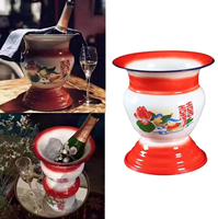 Corbeille à fruits traditionnelle chinoise des années 1960, bol émaillé antique chinois pour champagne/fruits/légumes/présentoir à vin