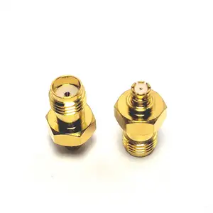 Manufacturer Of Full Brass SMA jack female to SMP jack female Nickel Plated Straight Coaxial Adaptor in stock
