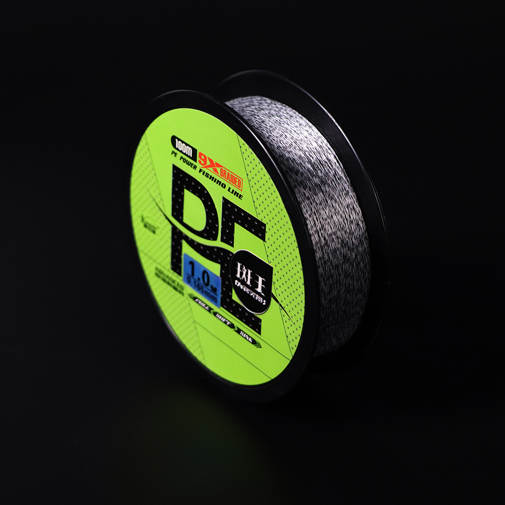 black and white braided fishing line HERCULES SUPER TOUGH weight line that casts far RUNCL Merced Braided Fishing Line