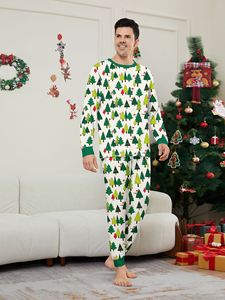 Drop Shipping New Festival Passende Weihnachts pyjamas Familie Erwachsene Nachtwäsche Weihnachten Nachtwäsche Langarm Weihnachts pyjamas - Product Image 2
