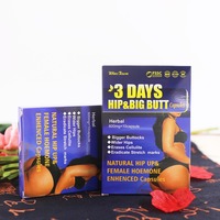 Capsules Hormonales Féminines HIP&BIG BUTT pour Adultes - 3 Jours - Hanches Plus Larges - Efface la Cellulite - Non Destiné aux Femmes Enceintes