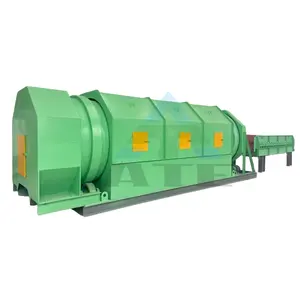 High quality municipal waste separation machine suppliers small gravel waste trommel drum rotary screening equipment price