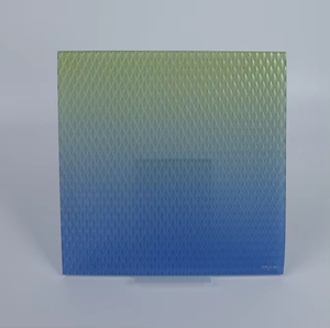 Panel de Vidrio Figurado Moderno, Rectangular, Plano, para Montaje en Pared, Vidrio Decorativo, Alta Transmitancia de Luz, Estructura Sólida - Product Image 2