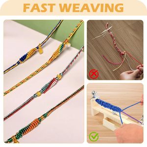 Paracord Jig Set Einstellbarer zeitsparender Holzrahmen Paracord Braid ing Weaving Craft Tool Kit - Product Image 4