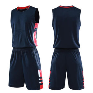 Jersey basket pria, kualitas tinggi desain kustom warna baru Jersey basket kosong Jersey basket reversibel - Product Image 2