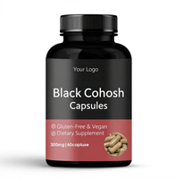 Capsules de cohosh noir, soutien à la ménopause, soulagement des bouffées de chaleur, complément alimentaire pour la santé des femmes
