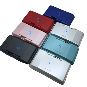 7 renk için tam konut kabuk durumda Nintendo DS kabuk konut kapak kılıf tam Set için düğme ile NDS durumda