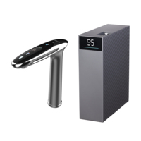 Robinet d'eau chaude instantanée en plastique Briwellna 220V 3200W, chauffe-eau électrique, élément chauffant en acier inoxydable, LED, extérieur, hôtel