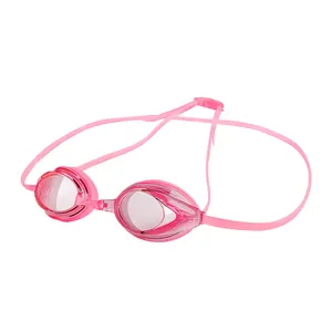 Antifog aynalı yüzme gözlükleri profesyonel yarış için özel baskılı LOGO yetişkin yüzmek gözlüğü