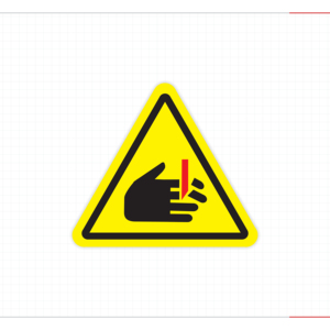 Hand Injury Warning Safety <b>Sticker</b> for Industrial <b>Machines</b> Manufacturing Equipment Workshops and Factory Safety Areas - Product Image 1