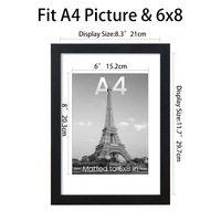 Bingkai Foto Kayu A4 untuk Dekorasi Meja atau Dinding Tersedia dalam Set 1, 3, atau 5, Tersedia dalam Stok Bingkai Foto