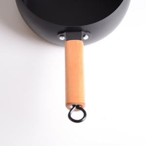 Padella antiaderente antiaderente da <span class=keywords><strong>20</strong></span> <span class=keywords><strong>cm</strong></span> con scolapiatti per olio <span class=keywords><strong>pentola</strong></span> per Tempura in stile giapponese con manico in legno - Product Image 4