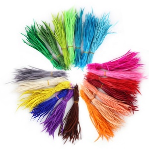 Vente en gros de belles plumes d'oie teintées de 5 à 8 pouces 13-20cm couleurs de plumes d'oie naturelles pour décorations artisanales - Product Image 2
