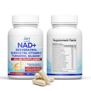 NAD+ <span class=keywords><strong>capsules</strong></span> met trans-resveratrol en kurkuma voor energieboost en welzijn, 300 mg - Product Image 2