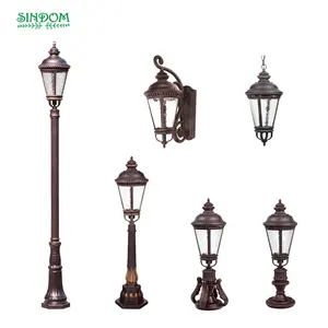 Sindom, Европейский декоративный светильник для ворот, античный уличный столб