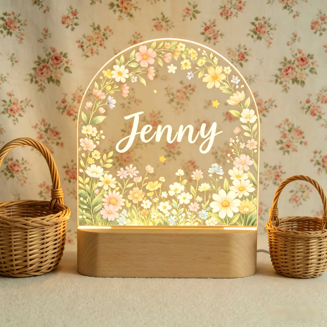 Wooden LED Night Light Touch Control Dimmable Modern Design USB Powered DIY 3D Illusion Lamp Stand Bedroom Residential Home