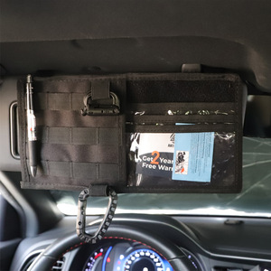 Car Sun Visor Storage <b>Bag</b> Oxford Cloth 4-7 Compartments Multifunctional <b>Document</b> Holder For Car Organizers - Product Image 1