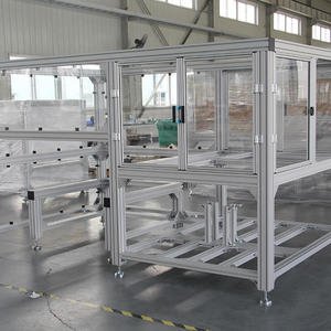 Aluminum Profile Workbench Industrial Aluminum Alloy Assembly Table With Adjustable Shelves And Wheels For Workshop Use - Product Image 2