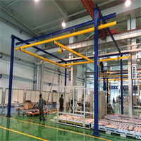 Système de rail de poste de travail monorail SEVENCRANE 0,5t 500kg avec palan électrique léger et moteur pour ligne d'assemblage en usine, utilisation en intérieur