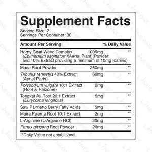 حلوى عشبة تيس الشبق (إبيميديوم) مستخلص الإيكاريين لدعم الرغبة الجنسية للرجال والنساء مكمل عشبي مع التريبولوس تيريستريس - Product Image 6