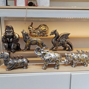 Resina mecánica Animal estatua diseño Industrial Steampunk decoración creativa - Product Image 6