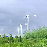 Éoliennes à aimant permanent à axe horizontal à trois pales à haut rendement 3KW, 5KW bon marché