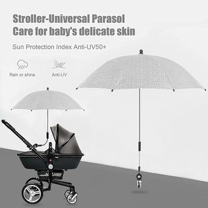 Haute qualité en plein air résistant aux UV bébé poussette Parasol Clip parapluie avec pince réglable léger parapluie bébé poussette - Product Image 2