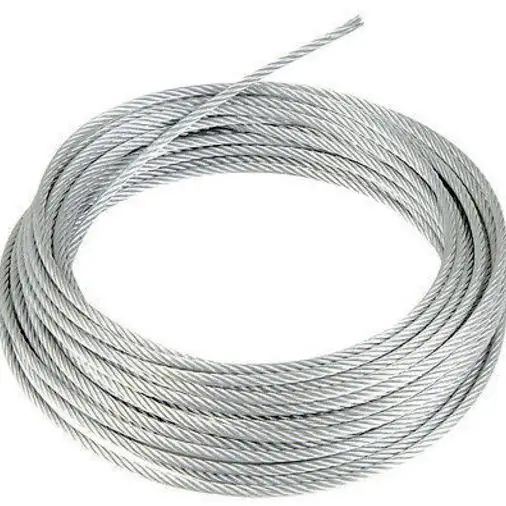Cuerda de alambre 316 7x7 8mm Cable de acero inoxidable Ropestrand utilizado en una variedad de equipos de elevación y tracción Cuerda de alambre